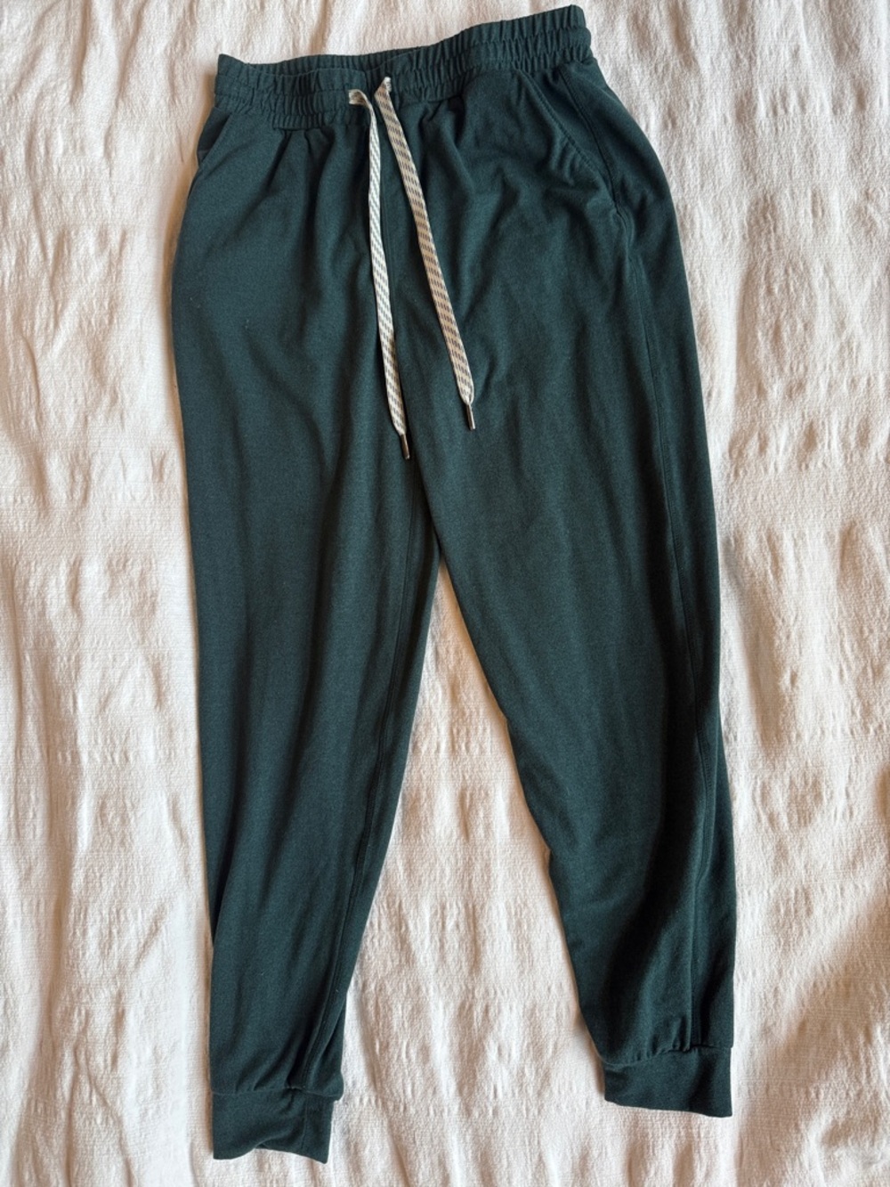 Kids Dark Green Jogger Sweatpants with Drawstring